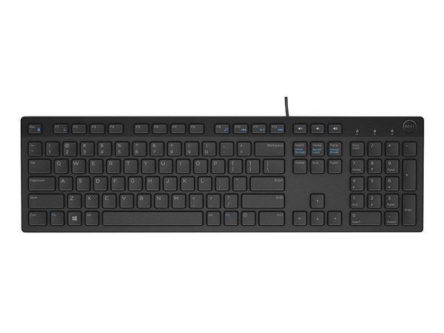 Клавиатури Dell KB216 Wired Multimedia Keyboard English Black