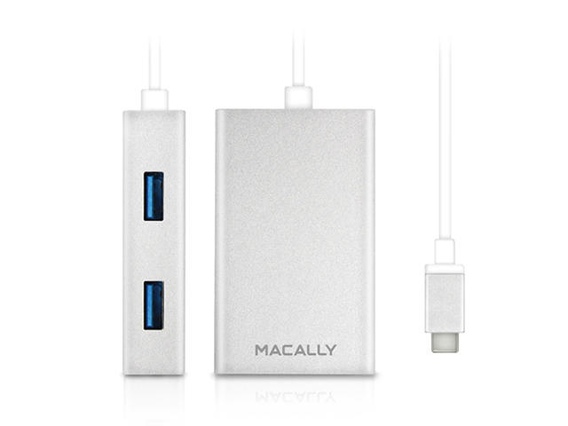 Кабели и Адаптери Macally 3.1 USB-C to USB A Hub