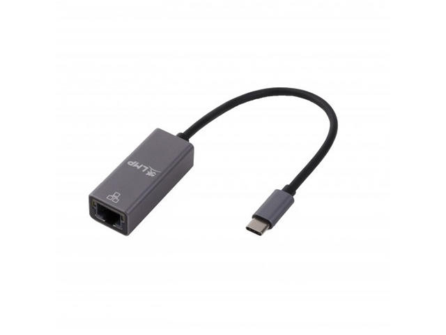 Кабели и Адаптери LMP USB-C to Gigabit Ethernet Adapter, тъмносив