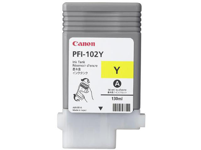 Консумативи Оригинален консуматив Canon Dye Ink Tank PFI-102 Yellow