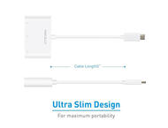 Кабели и Адаптери Macally USB-C to VGA Multiport Adapter