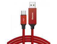 Кабели и Адаптери Baseus Artistic Striped USB-C Cable, червен