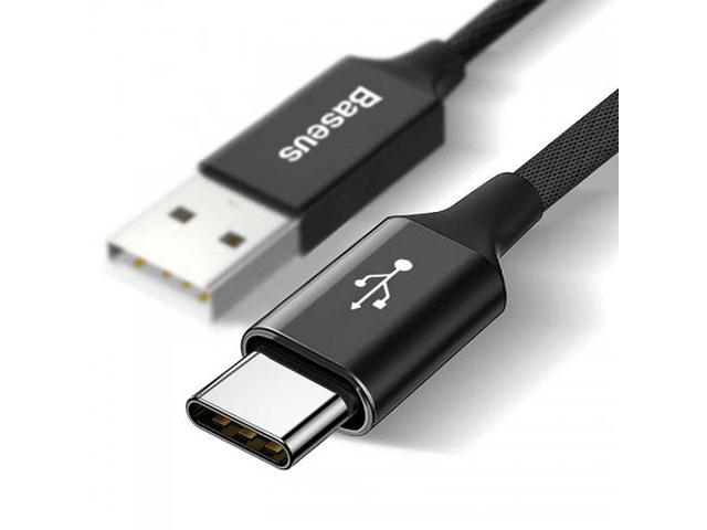 Кабели и Адаптери Baseus Artistic Striped USB-C Cable, черен