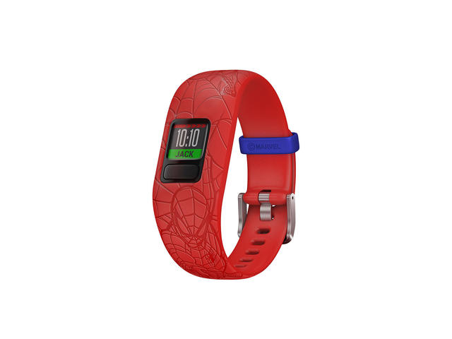 Смарт гривни Garmin vivofit jr. 2 Spider-Man, червена с регулируема каишка