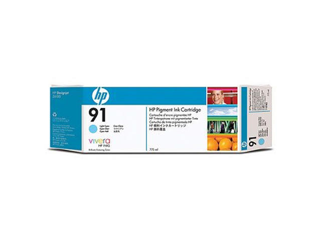 Консумативи Оригинален HP 91 775-ml Pigment Light Cyan Ink Cartridge