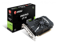 Видео карти MSI GeForce GTX 1050 Ti AERO ITX 4G OCV1