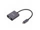 Кабели и Адаптери LMP USB-C to VGA Adapter, тъмносив