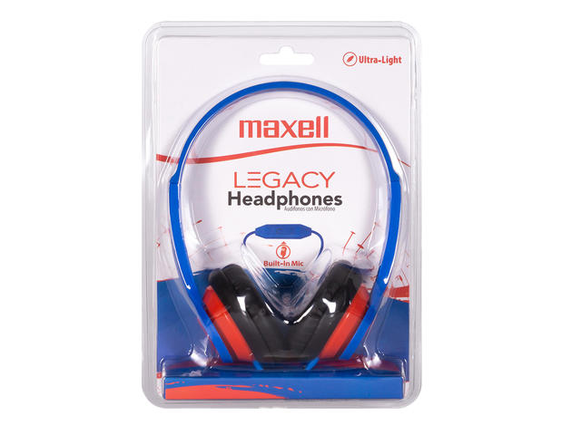 Слушалки Maxell HP360 Legacy, в синьо