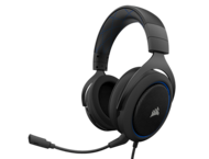 Слушалки Corsair HS50, в черно и синьо