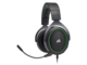 Слушалки Corsair HS50, в черно и зелено