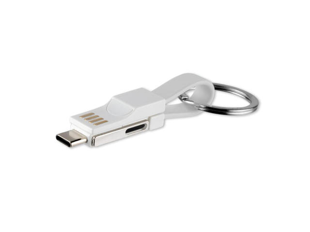 Кабели и Адаптери 4smarts 3in1 Mini Cable KeyRing, White