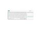Клавиатури Logitech Wireless Touch Keyboard K400 Plus, в бяло