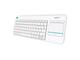 Клавиатури Logitech Wireless Touch Keyboard K400 Plus, в бяло