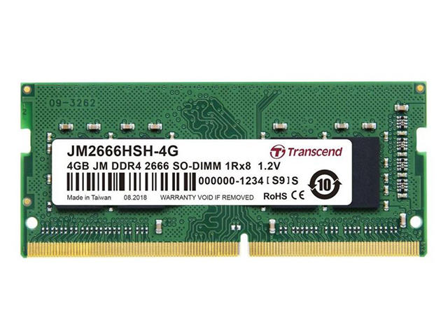 Оперативна памет 4GB DDR4 2666MHz Transcend SO-DIMM