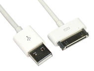 Кабели и Адаптери VCom Cable for iPhone 30p USB Data 1m