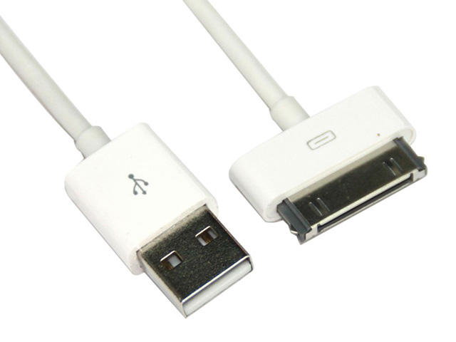 Кабели и Адаптери VCom Cable for iPhone 30p USB Data 1m
