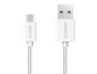 Кабели и Адаптери Orico кабел Cable - USB AM to Micro BM 1.0m, 2.4A charging, white - MDC-10