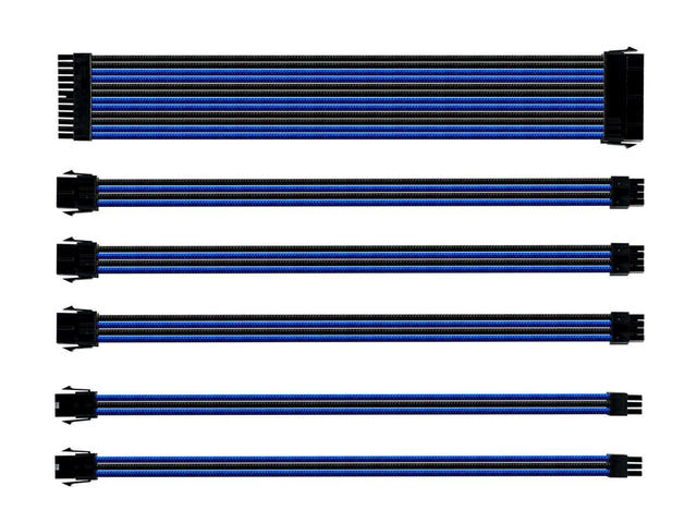 Кабели за компоненти Cooler Master комплект удължителни кабели Black/Blue
