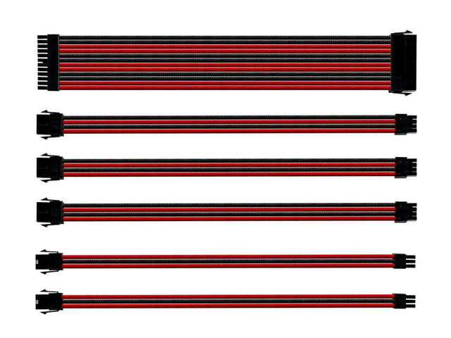 Кабели за компоненти Cooler Master комплект удължителни кабели Black/Red