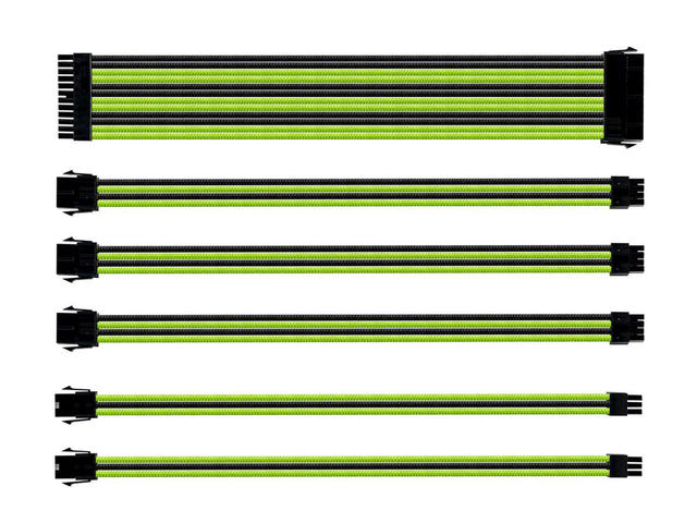 Кабели за компоненти Cooler Master комплект удължителни кабели Black/Green