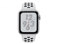 Смарт часовници Apple Watch Nike+ S4 40mm Silver Aluminium Case with Platinum/Black Nike Sport Band