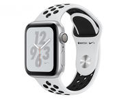 Смарт часовници Apple Watch Nike+ S4 40mm Silver Aluminium Case with Platinum/Black Nike Sport Band