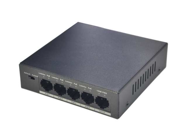 Мрежово оборудване Dahua PFS3005-4P-58 4-Port PoE Switch 10/100 Mbps 