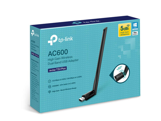 Безжични адаптери TP-Link Archer T2U PLUS