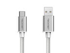 Кабели и Адаптери TeckNet TA502 Braided 3.1 USB-A to USB-C Cable Silver
