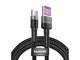 Кабели и Адаптери Baseus Cafule Quick Charge USB-C Cable Black