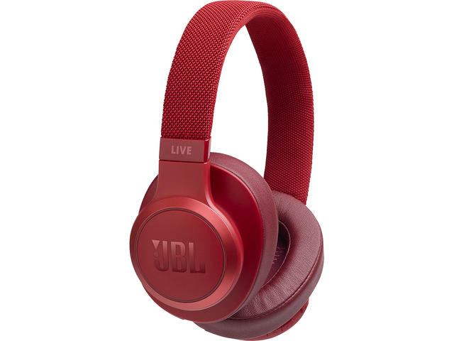 Слушалки JBL LIVE 500BT, в червено