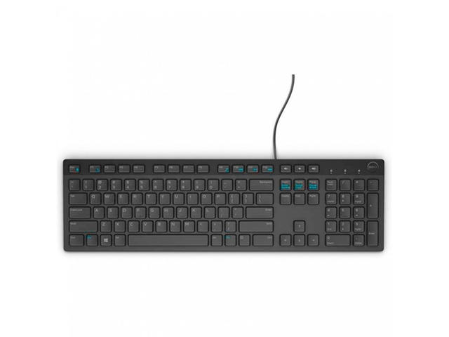 Клавиатури Dell KB216 Wired Multimedia Keyboard Black Retail