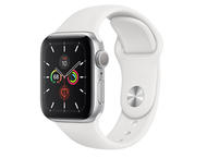Смарт часовници Apple Watch S5 GPS 44mm Silver Aluminium Case with White Sport Band