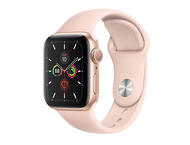 Смарт часовници Apple Watch S5 GPS 44mm Gold Aluminium Case with Pink Sand Sport Band