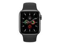 Смарт часовници Apple Watch S5 GPS, 40mm Space Grey Aluminium Case with Black Sport Band