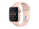 Смарт часовници Apple Watch S5 GPS, 40mm Gold Aluminium Case with Pink Sand Sport Band