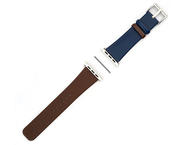 Каишки 4smarts Leather Duett Wrist Band (кафяв-син)