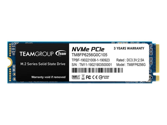 SSD 256GB Team Group MP33 M.2 NVMe 