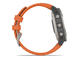 Смарт часовници Garmin Fenix 6 Sapphire Titanium with Ember Orange Band