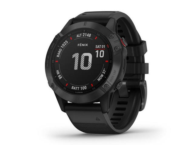 Смарт часовници Garmin Fenix 6X Pro - Black with black band