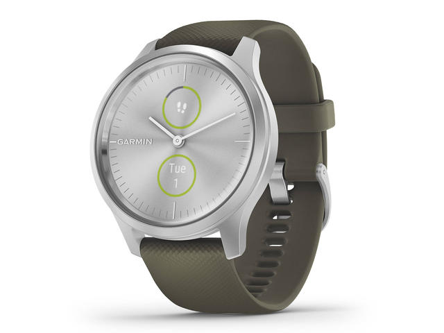 Смарт часовници Garmin Vivomove Style Silver/Moss Green
