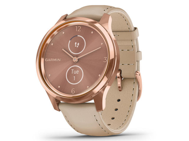 Смарт часовници Garmin Vivomove Luxe 18K Rose Gold/ Light Sand
