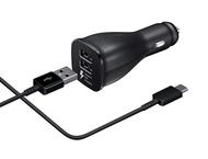 Зарядни устройства Samsung Fast Charging Dual Car Charger (Type C)