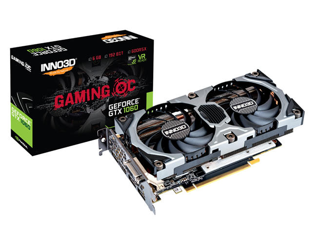Видео карти Inno3D GeForce GTX1060 Gaming OC