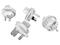 Разклонители Allocacoc TRAVEL CUBE 3600/travel kit