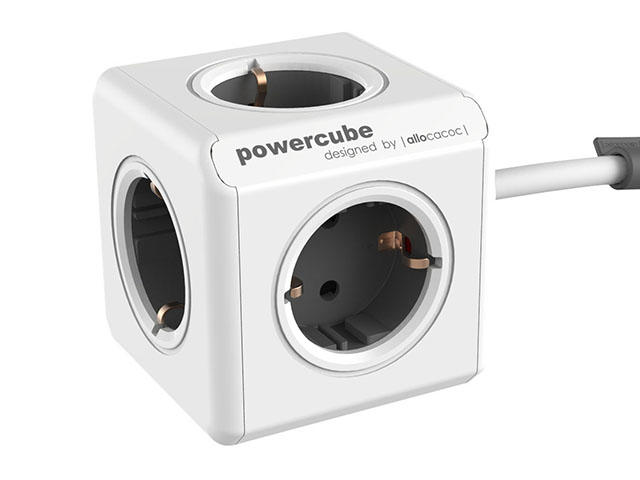 Разклонители Allocacoc POWER CUBE 1300GY 5outlets