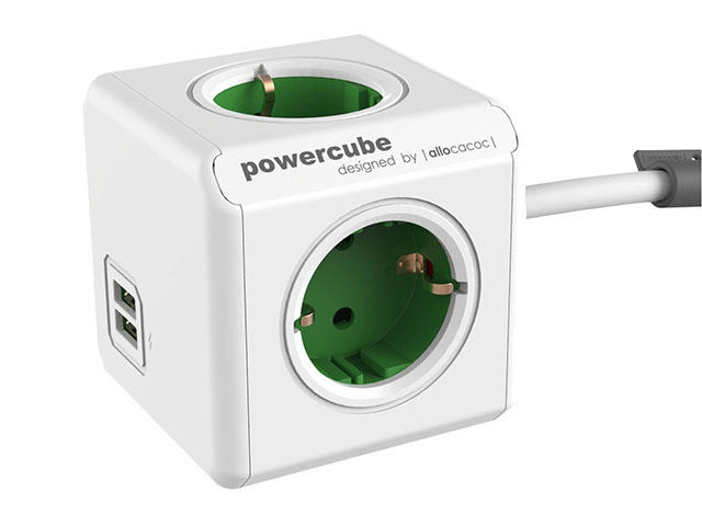 Разклонители Allocacoc POWER CUBE 1402GN