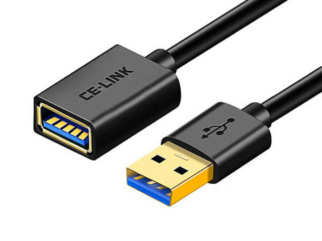 Кабели и Адаптери CE-Link USB 3.0 Extension Cable Black 50cm