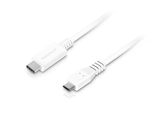 Кабели и Адаптери Macally USB-C към microUSB кабел UC2UMB-W