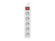 Разклонители Lanberg power strip 1.5m, 5 socket White